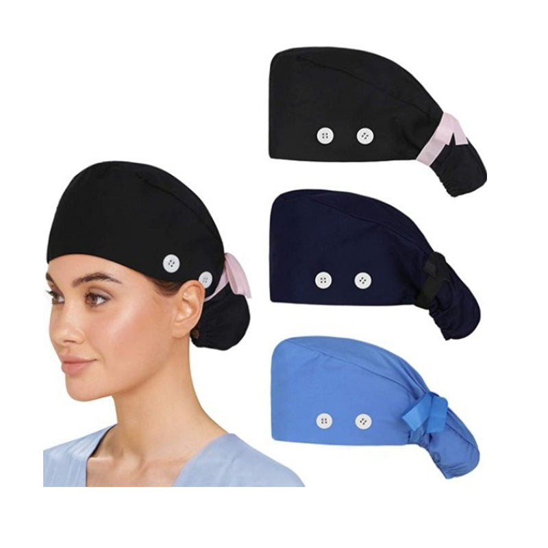 Scrub Cap W/ Buttons