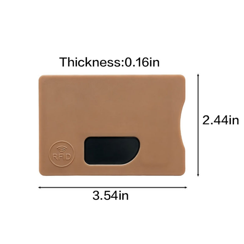 Portable Plastic Rfid Credit Bank Card Blocking Sleeve