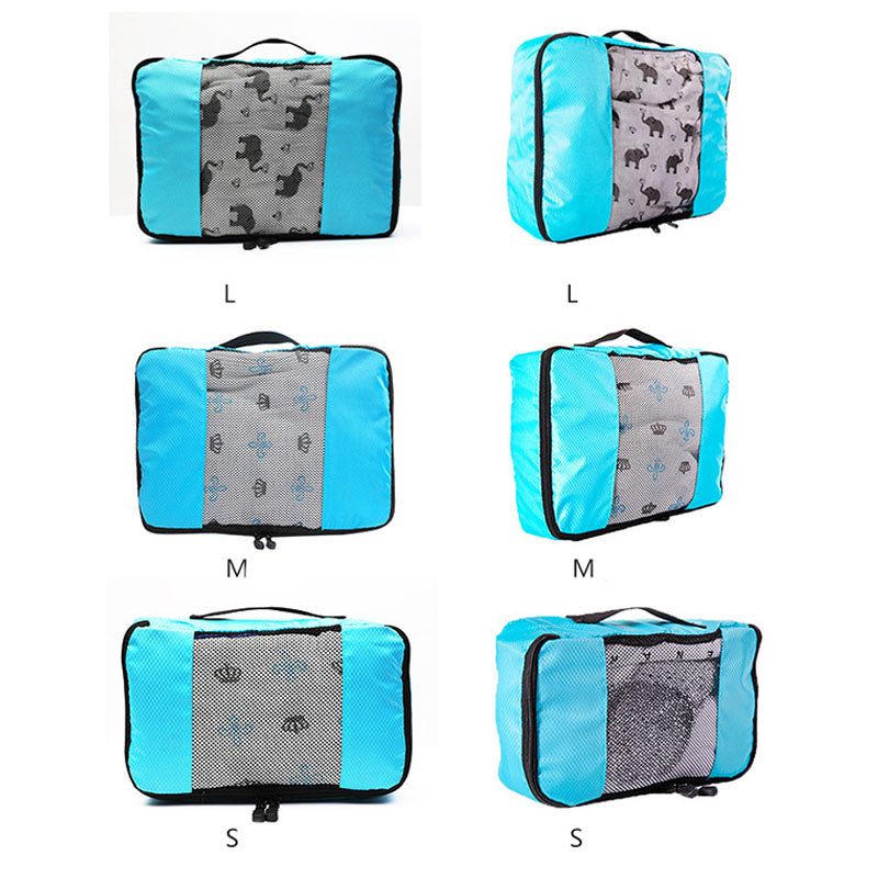 3pcs Nylon Packing Cubes Set Suitcase Luggage Organizer