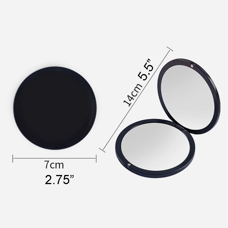 2X Magnification Foldable Compact Makeup Mirror