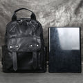 Genuine Retro Calf Leather Backpack