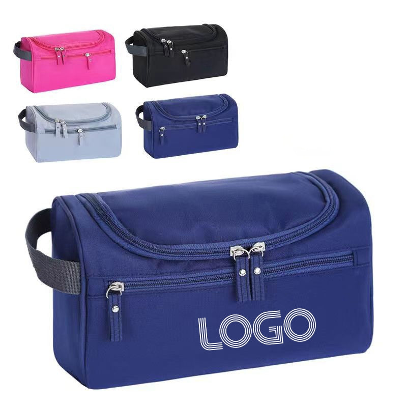 10" Portable Oxford Cloth Toiletry Bag W/ Hanging Hook