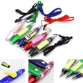 Multi-Function Ballpoint Pen W/ Lanyard & Flashlight & Sticky Notes