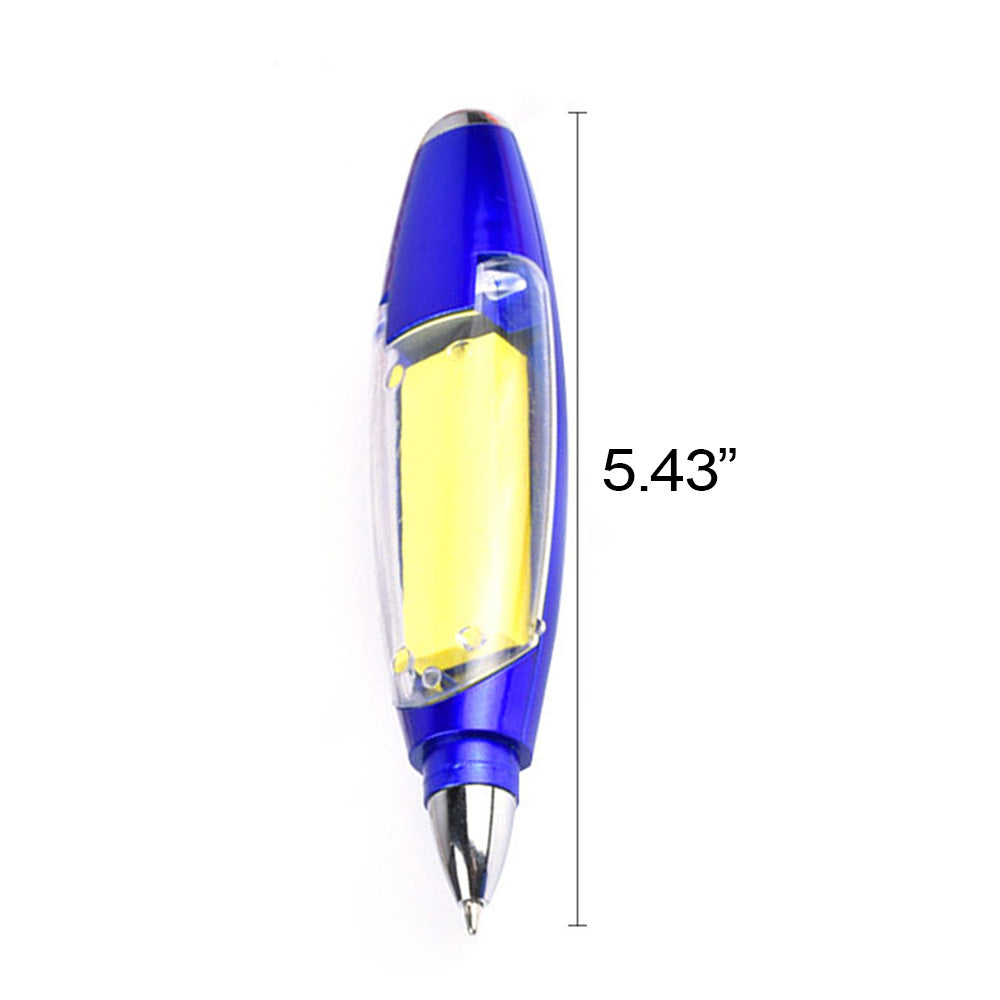 Multi-Function Ballpoint Pen W/ Lanyard & Flashlight & Sticky Notes