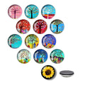 2" Custom Round Glass Fridge Magnet