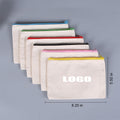 Canvas Cosmetic Bags Zipper Pencil Cases