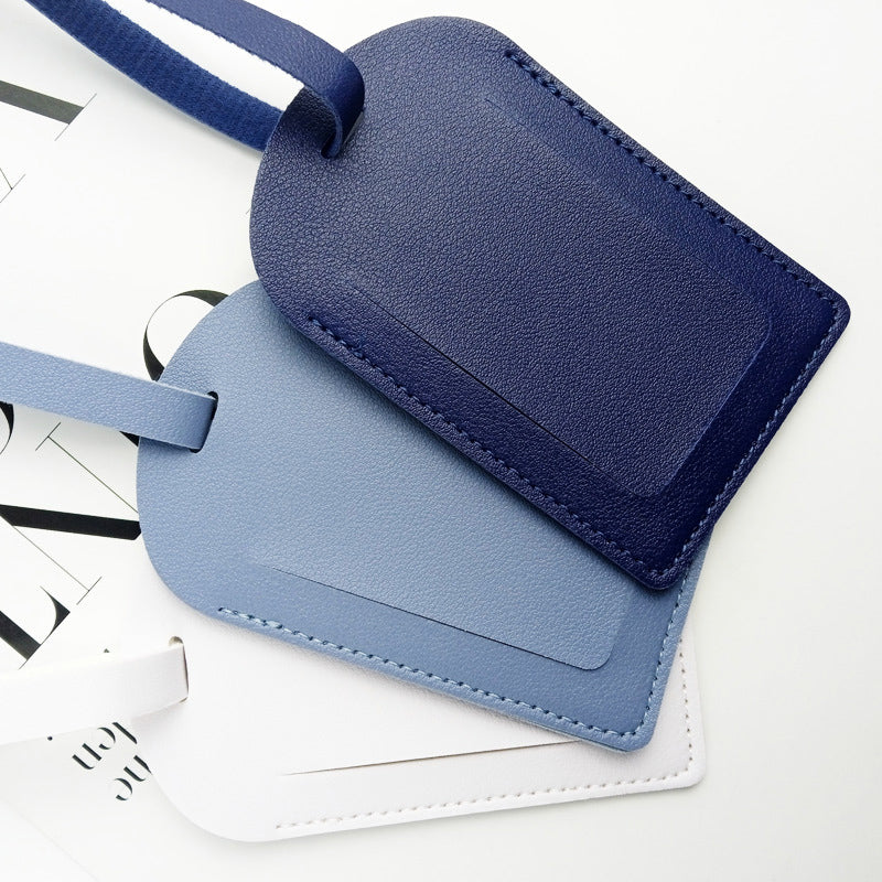 Compact Pu Leather Luggage Tag