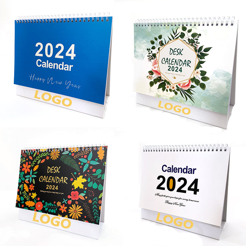 2024 Small Standing Flip Desk Calendar