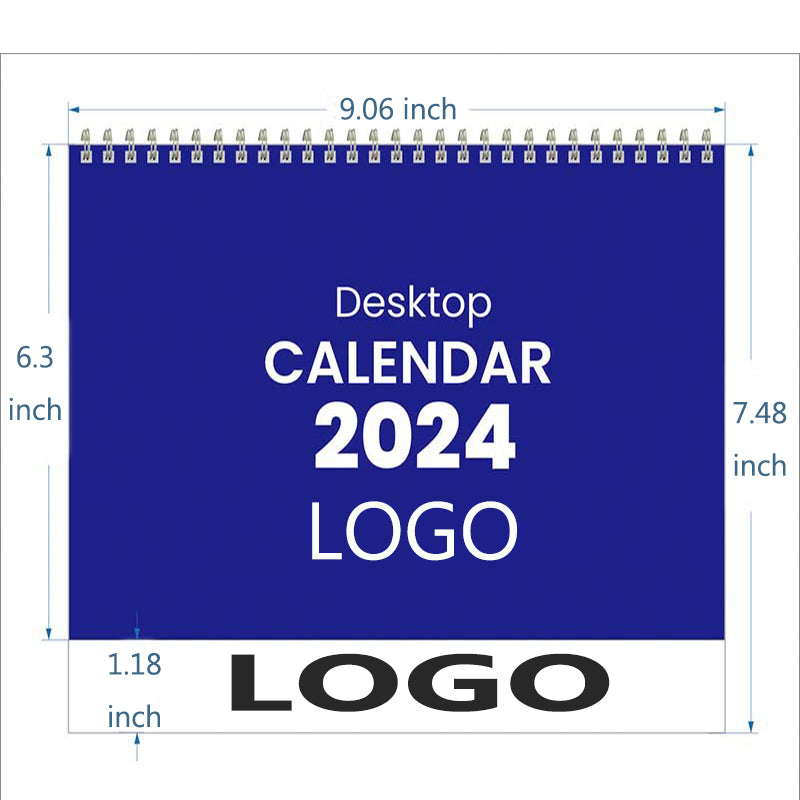 2024 Small Standing Flip Desk Calendar
