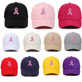 Breast Cancer Awareness Cap Pink Ribbon Baseball Cap