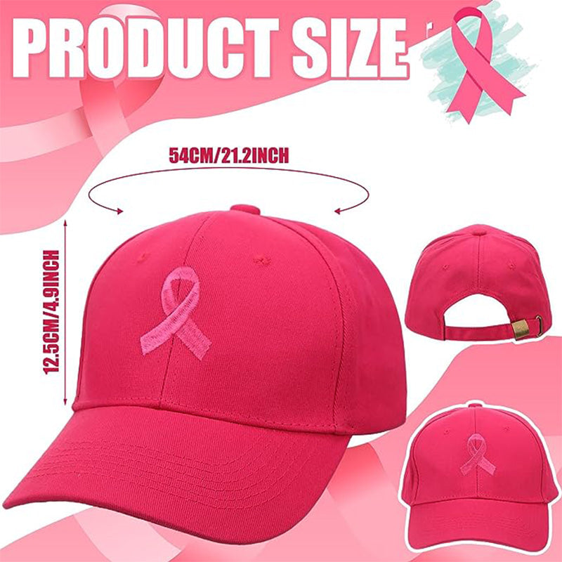 Breast Cancer Awareness Cap Pink Ribbon Baseball Cap