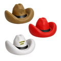 3" Pu Foam Cowboy Hat Shaped Stress Reliever Squeeze Toy