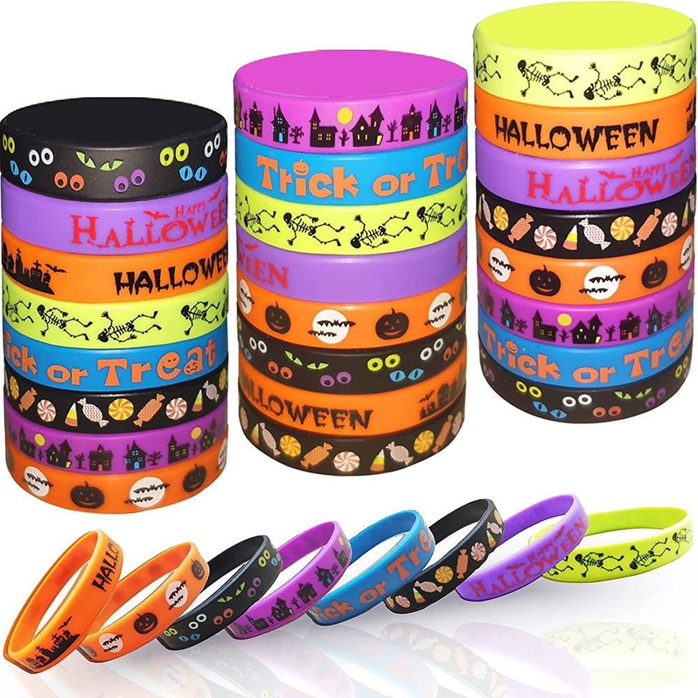 Halloween Silicone Wristbands Rubber Bracelets