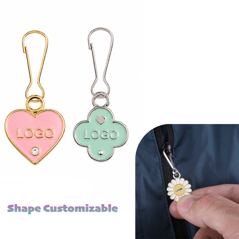 1" Custom Zinc Alloy Zipper Pull Charm